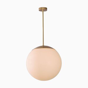 Lampe à Suspension Globe en Verre Opal 50 par Schwung