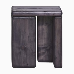 Timber Stool in Indigo Blue by Onno Adriaanse