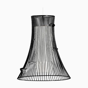 Black Extrude Suspension Lamp by Dooq