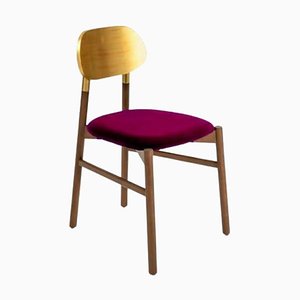 Bokken Upholstered Chair in Canaletto and Gold by Colé Italia
