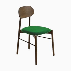 Bokken Upholstered Chair in Caneletto and Mint by Colé Italia