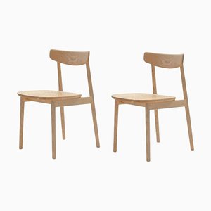 Klee Chairs 1 aus Eiche natur von Sebastian Herkner, 2er Set