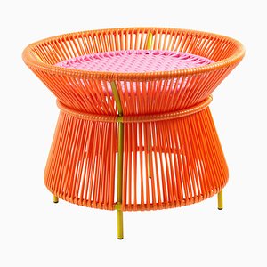 Orange Rose Caribe Basket Tisch von Sebastian Herkner