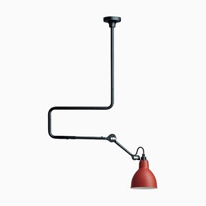 Lámpara de techo Lampe Gras N ° 312 en rojo de Bernard-Albin Gras