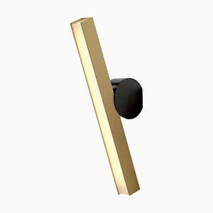 Ip Calee V3 Satin Graphite and Brass Wall Light by Pool