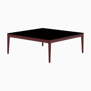 Ribbons Burgundy 76 Coffee Table by Mowee