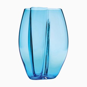Kleine Petalo Vase in Blau von Purho