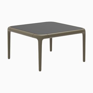 Table Basse Xaloc 50 en Bronze avec Plateau en Verre par Mowee