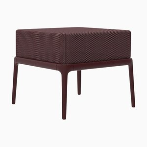 Pouf Xaloc 50 bordeaux di Mowee