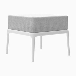 Weißer Xaloc Pouf 50 von Mowee