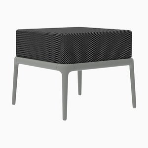 Pouf 50 Xaloc en Argent par Mowee