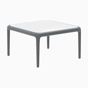 Xaloc Grey Coffee Table 50 with Glass Top by Mowee