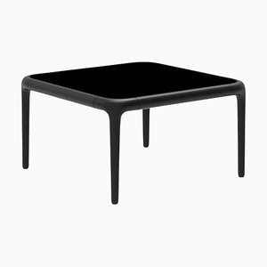 Xaloc Black Coffee Table 50 with Glass Top by Mowee