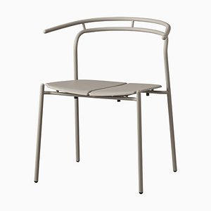 Taupe Minimalist Dining Chair by Rasmus Falkenberg