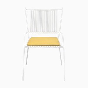 White Capri Chair with Seat Cushion by Cools Collection