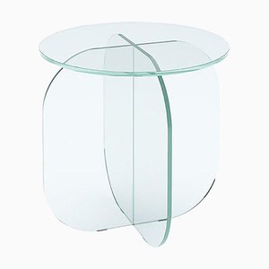 Mesa auxiliar Nor de vidrio transparente de Sebastian Scherer