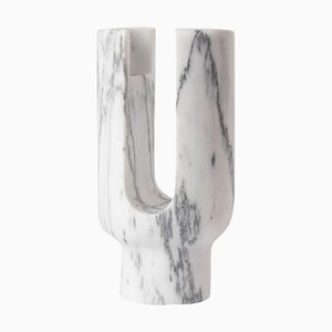 Aquatico Marble Lyra Candleholder by Dan Yeffet