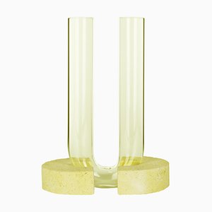 Vaso giallo-giallo Cochlea Del Risveglio Soils Edition di Coki Barbieri