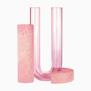 Pink-Pink Cochlea Della Consapevolezza Soils Edition Vase by Coki Barbieri