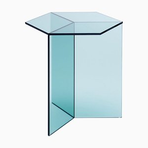 Grande Table Basse Isom en Verre Transparent par Sebastian Scherer