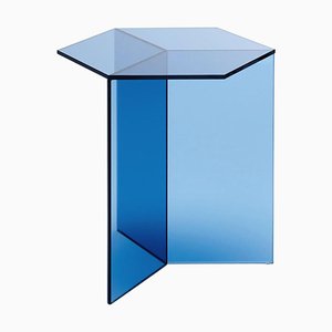 Grande Table Basse Isom en Verre Transparent par Sebastian Scherer