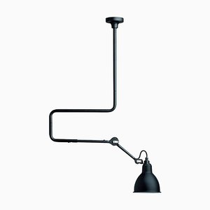 Black Lampe Gras N° 312 Ceiling Lamp by Bernard-Albin Gras