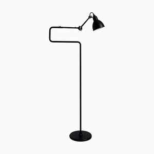 Black Lampe Gras N° 411 Floor Lamp by Bernard-Albin Gras