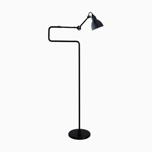 Blue Lampe Gras N° 411 Floor Lamp by Bernard-Albin Gras