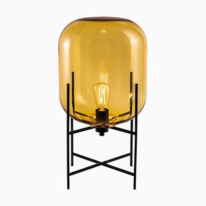 Oda Small Amber Black Table Lamp from Pulpo