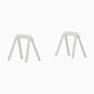 Weiß Glänzende Kozka Tischböcke von Zieta, 2er Set