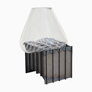 Vase de Table Grid Transparent par Studio Thier & Van Daalen