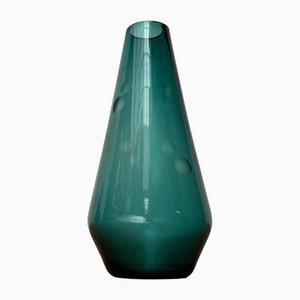 Deutsche Mid-Century Glasvase von Karl Friedrich Glas, 1960er