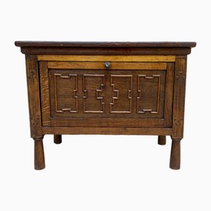 Late 19th Century French Carved Oak Coffer