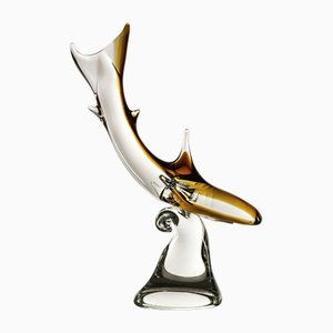 Escultura Jaws de cristal de Murano, años 60