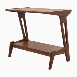 Vintage Teak Beistelltisch von Louis Van Teeffelen für Webe, 1960er