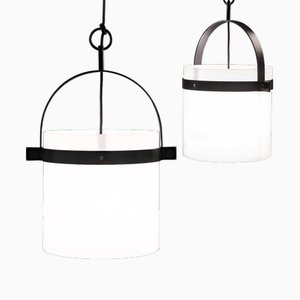 Lampade da soffitto modello Anella attribuite a Jordi Vilanova I Bosch, anni '60, set di 2
