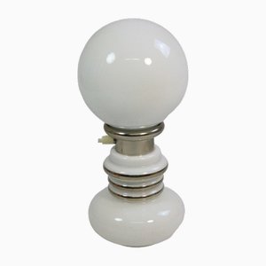White Table Lamp in Murano Glass, 1970s