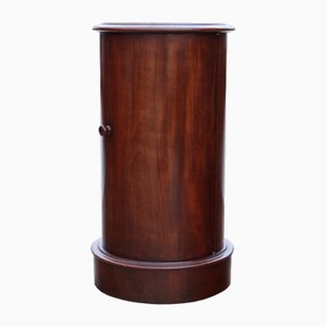 Victorian Mahogany Marble Cylinder Bedside Table