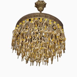 Lampadario di Murano attribuito a Barovier e Toso, anni '60