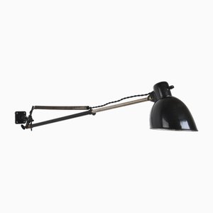 Bauhaus Teleskop-Wandlampe aus Emaille, 1930er