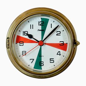 Reloj marítimo vintage de latón de Datema, años 80