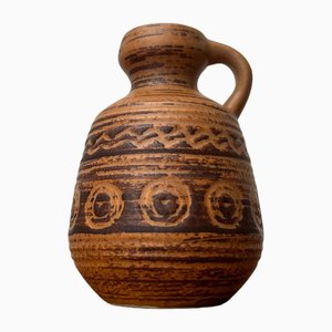 Vase RDA Mid-Century en Poterie de Strehla Keramik, Allemagne de l'Est, 1960s