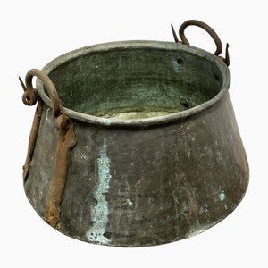 Large Georgian Copper Cauldron