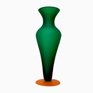 Vase en Verre Série Satinato, Italie attribué à Carlo Moretti, 1970s