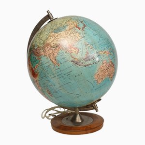 Vintage Illuminated Earth Globe