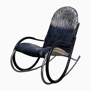 Mid-Century Nonna Patchwork Rocking Chair by Paul Tuttle for Strässle, 1980s
