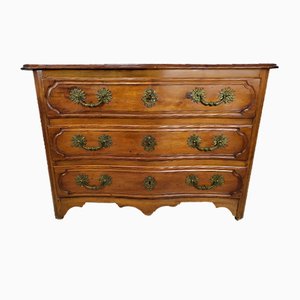 Antique Style Chest of Drawers in Carved Walnut, 1950s