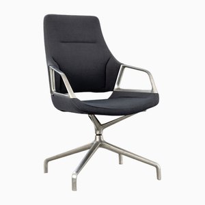 Gray Rotating Conference Chair in Aluminum from Wilkhahn, 2012