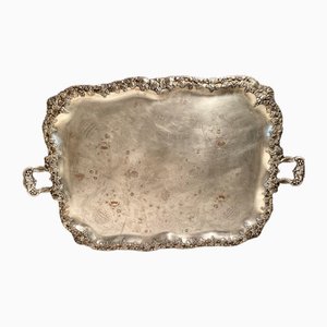 Vintage Silvered Metal Tray