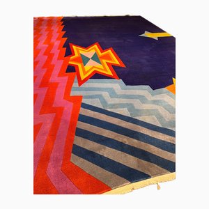 Alfombra vintage de Ettore Sottsass para Max, 1989